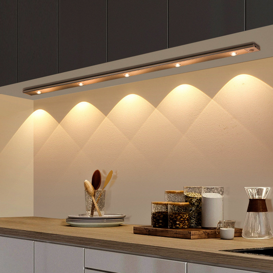 Magnetic motion sensor LED light