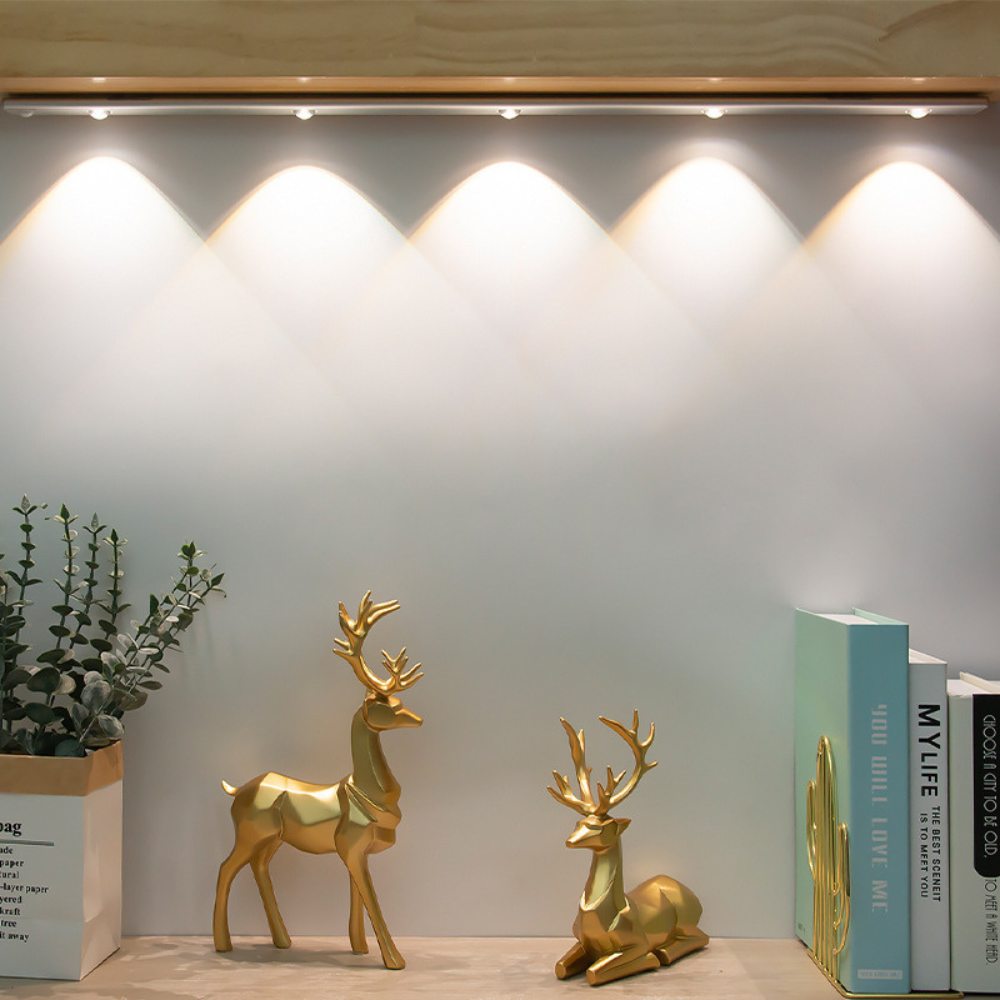 Magnetic motion sensor LED light