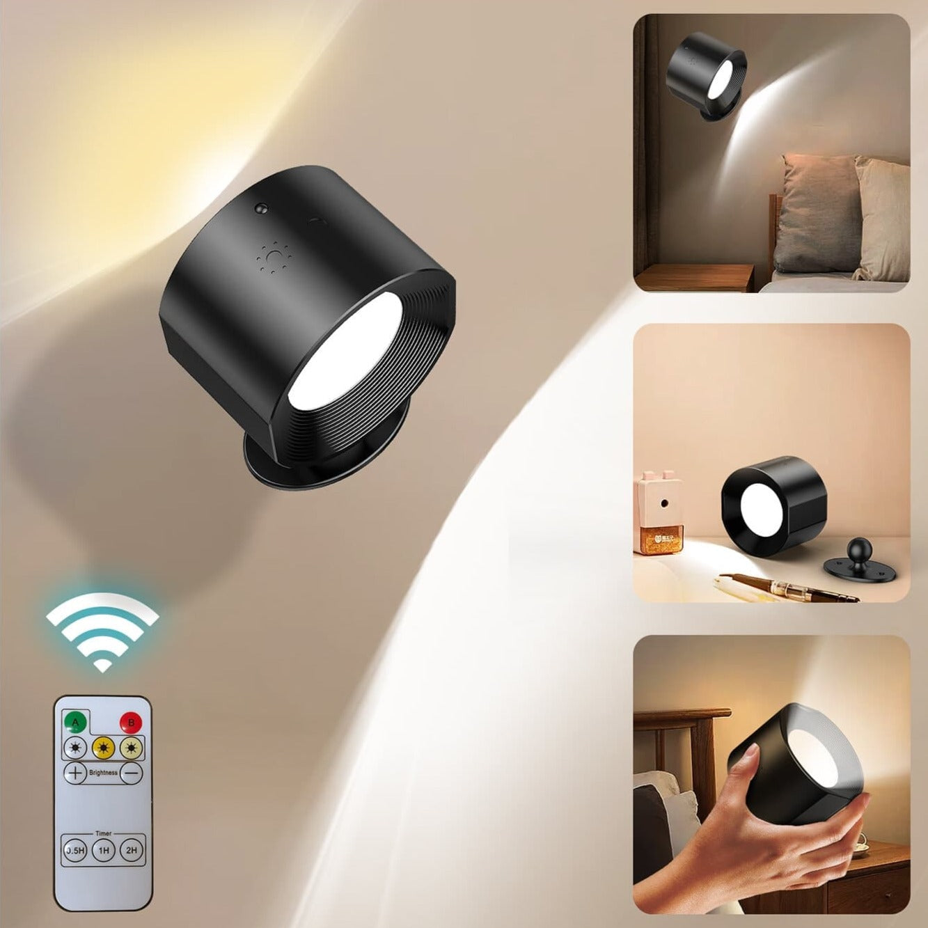 Wireless Led light wall sconces