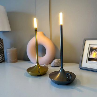 Cordless Vintage-Style Candle Lamp