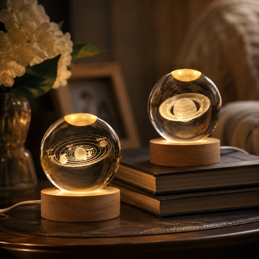 Crystal Ball Space Night Light